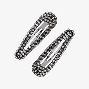 Kitsch x Justine Medium Rhinestone Snap Clips